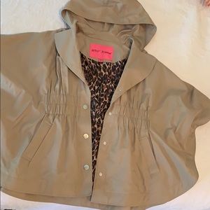 Betsey Johnson rain coat